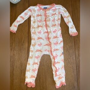 Kicker pants bunny romper
